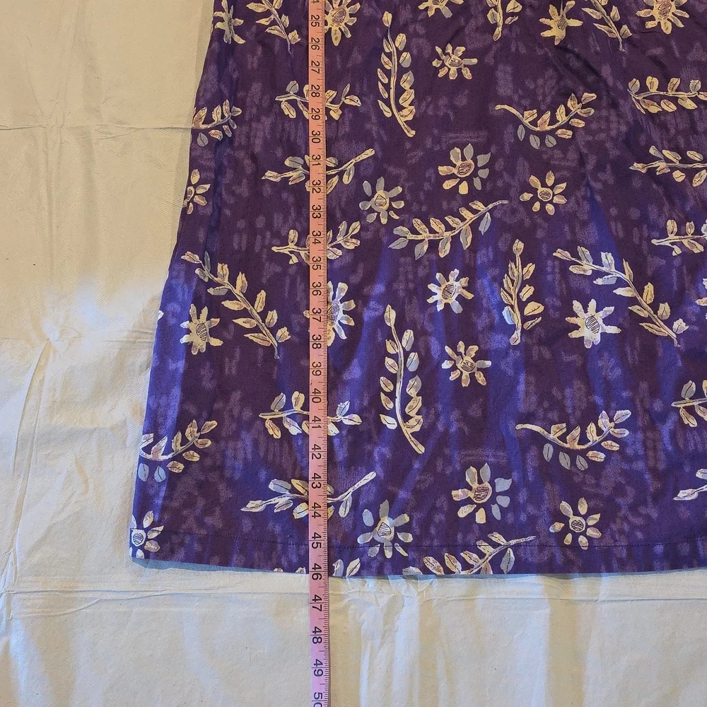 The Vermont‎ Country Store Purple Floral Muumuu Dress M - Picture 5 of 7